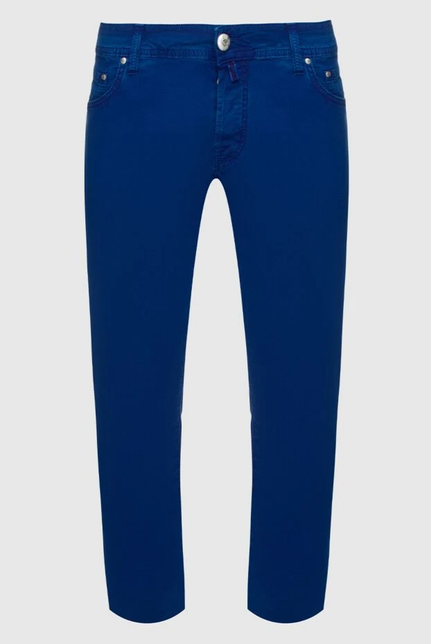 Jacob Cohen man blue cotton jeans for men купить с ценами и фото 144307 - photo 1