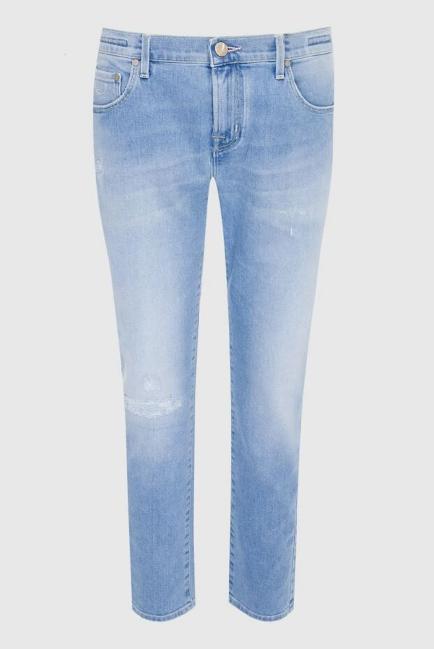 Jacob Cohen woman blue cotton jeans for women купить с ценами и фото 144309 - photo 1