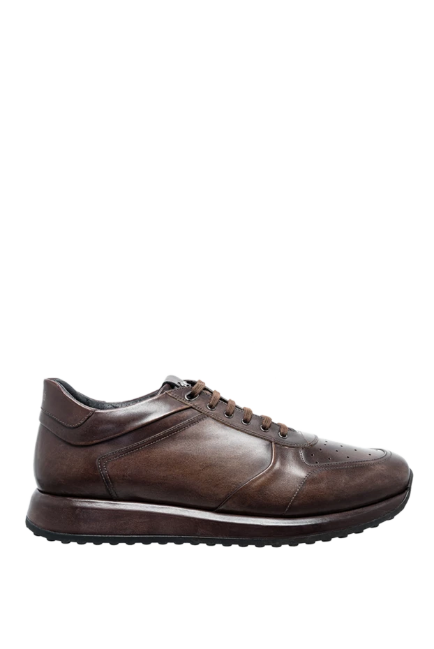 W.Gibbs man brown leather sneakers for men купить с ценами и фото 144324 - photo 1