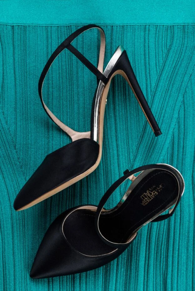 Giambattista Valli босоножки женские черные на высоком каблуке 144337 - фото 2