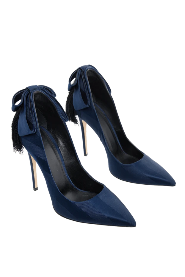 Aleksander Siradekian туфли женские синие с бантом и кисточкой 144360 - фото 3