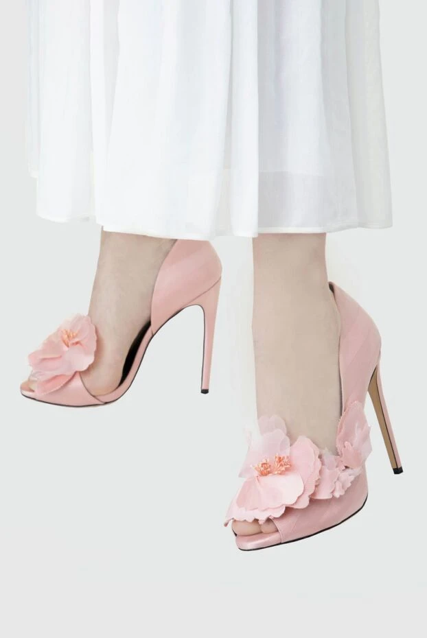 Aleksander Siradekian woman pink cotton and silk shoes for women купить с ценами и фото 144362 - photo 2