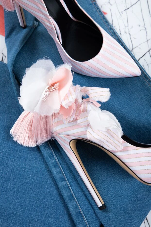 Aleksander Siradekian туфли женские розовые с бантом и кисточкой 144363 - фото 2