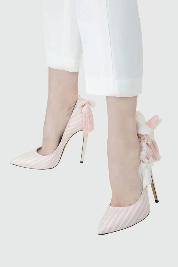 Aleksander Siradekian woman pink cotton and silk shoes for women купить с ценами и фото 144363 - photo 2