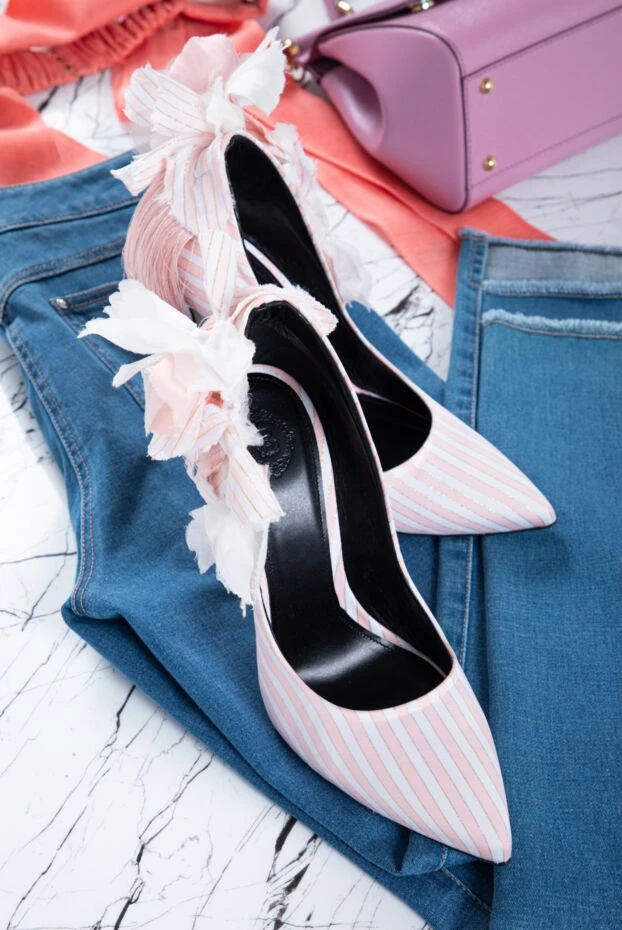 Aleksander Siradekian туфли женские розовые с бантом и кисточкой 144363 - фото 3