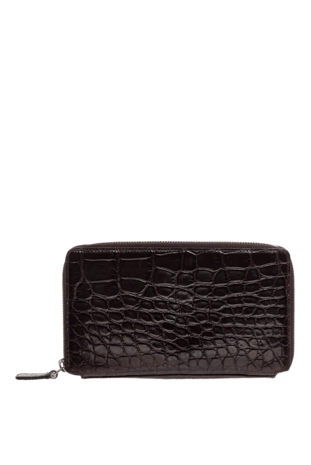 Tardini man men's brown alligator leather clutch купить с ценами и фото 144395 - photo 1