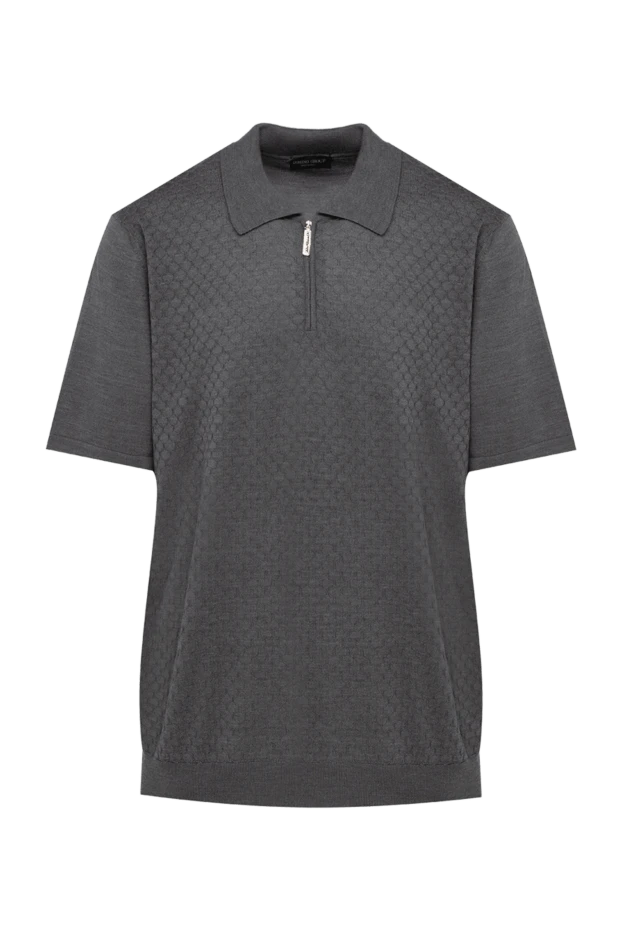 Cesare di Napoli man silk polo gray for men купить с ценами и фото 144461 - photo 1