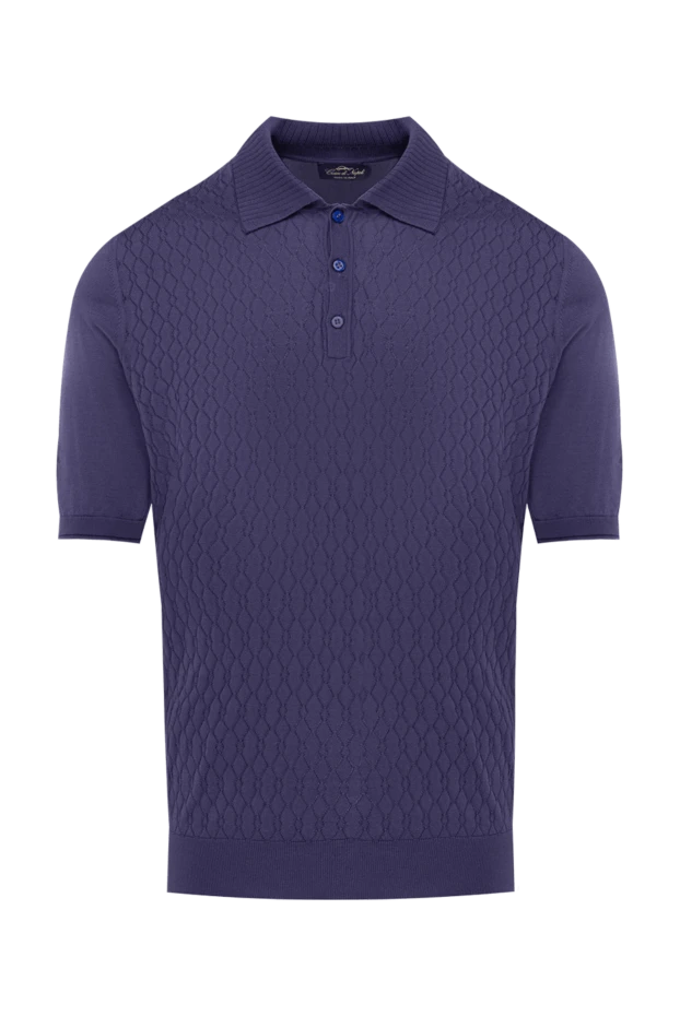 Cesare di Napoli man silk polo purple for men купить с ценами и фото 144484 - photo 1