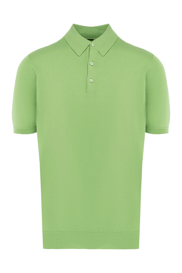 Kiton man cotton polo green for men купить с ценами и фото 144550 - photo 1