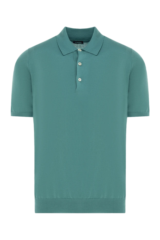 Kiton man cotton polo green for men купить с ценами и фото 144553 - photo 1