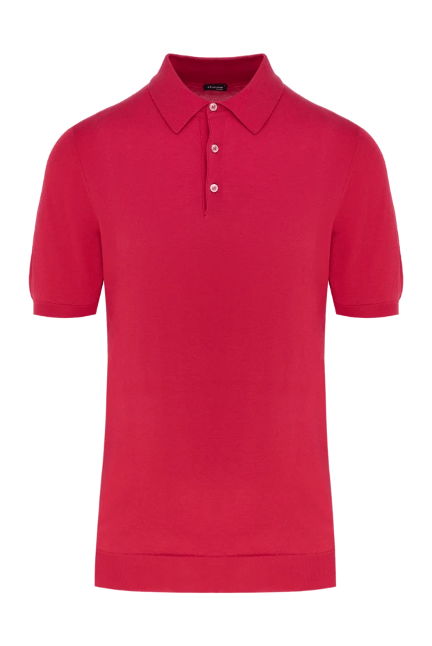 Kiton man cotton polo red for men купить с ценами и фото 144555 - photo 1