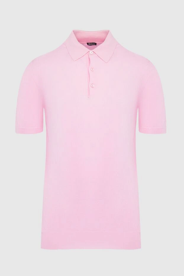 Kiton man cotton polo pink for men купить с ценами и фото 144560 - photo 1