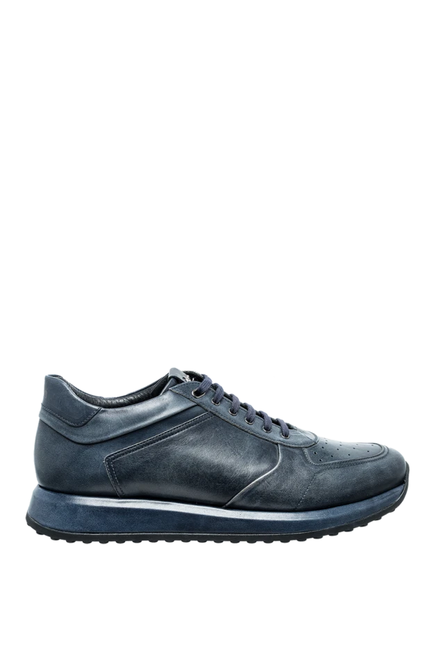 W.Gibbs man blue leather sneakers for men купить с ценами и фото 144609 - photo 1