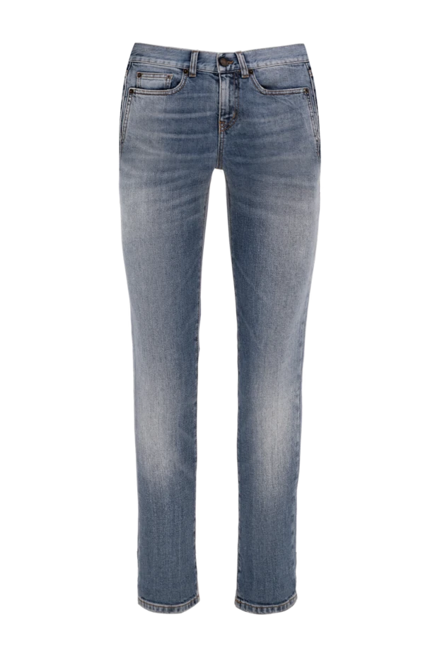 Saint Laurent woman blue cotton jeans for women купить с ценами и фото 144624 - photo 1