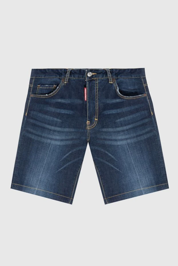 Dsquared2 man blue cotton shorts for men купить с ценами и фото 144626 - photo 1