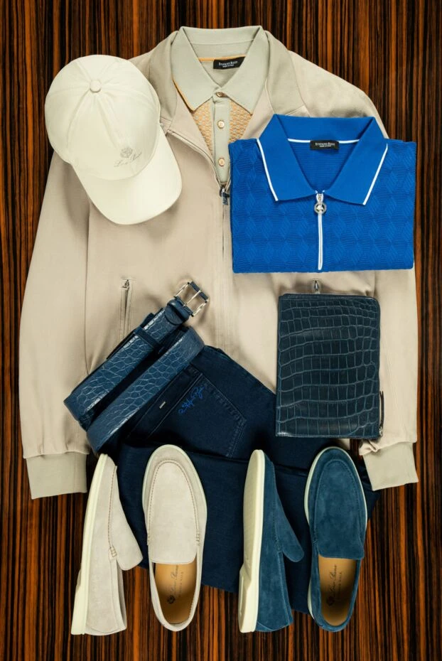 Stefano Ricci cotton and silk polo shirt with a geometric jacquard pattern
 144651 - photo 3