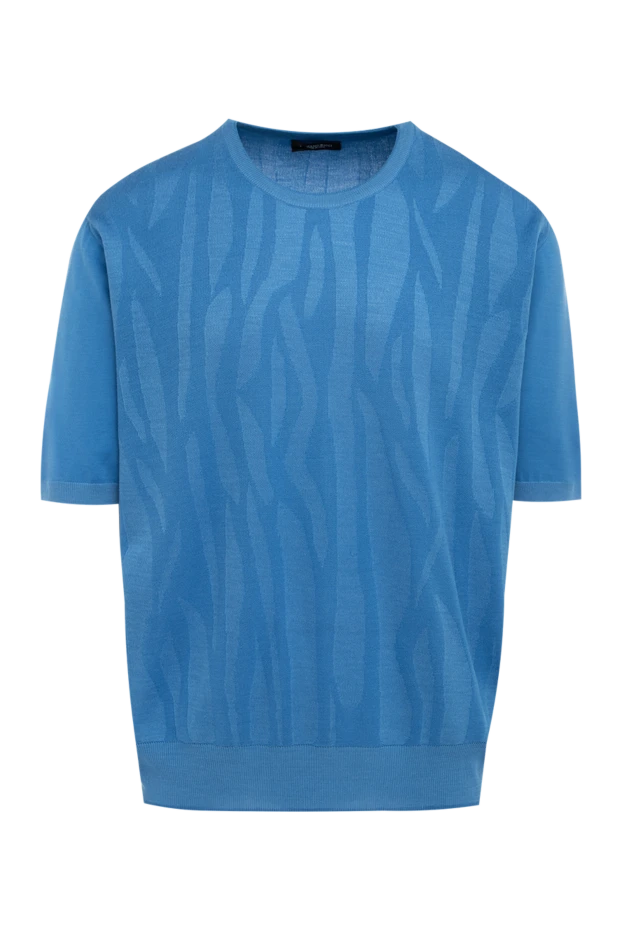 Stefano Ricci рельефті өрнегі бар жазғы мақтадан тоқылған свитер 144663 - фото 1