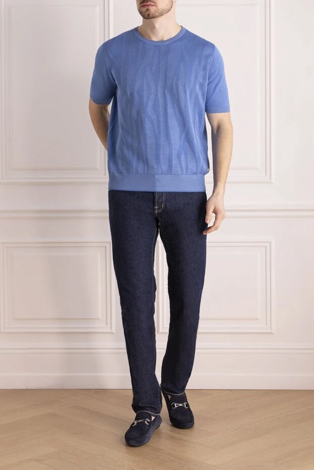 Stefano Ricci summer knitted cotton jumper with a relief pattern 144663 - photo 2