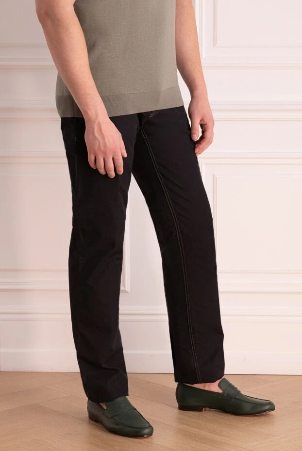 Stefano Ricci джинсы из хлопка мужские индиго
 144666 - фото 3