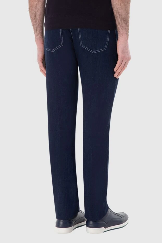 Stefano Ricci мужские джинсы хлопок синий базовая модель
 144669 - фото 3