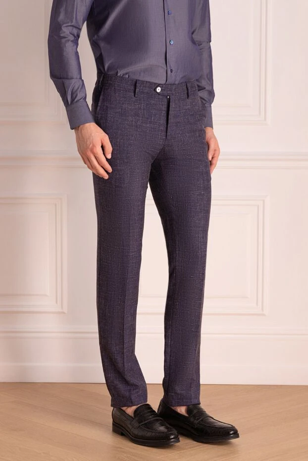 Cesare di Napoli man gray trousers for men купить с ценами и фото 144714 - photo 2