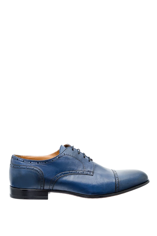 Doucal`s man blue leather men's shoes купить с ценами и фото 144729 - photo 1