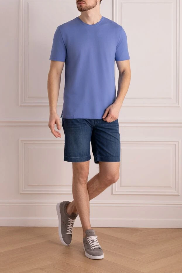 Jacob Cohen man shorts blue for men купить с ценами и фото 144739 - photo 2