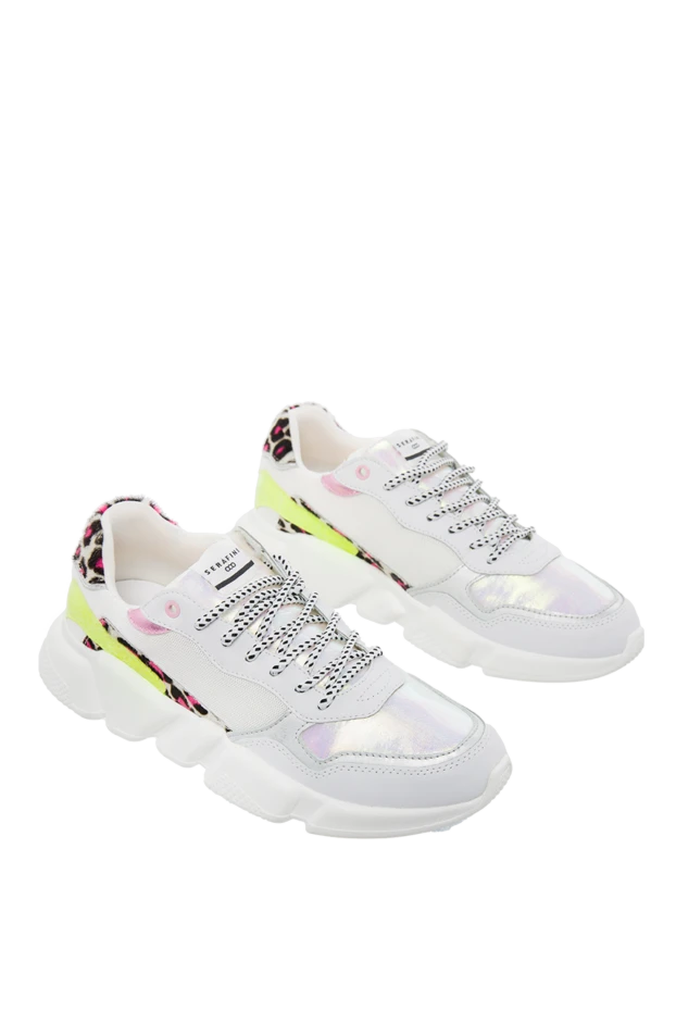 Fabiana Filippi woman white linen and polyamide sneakers for women 168770 - photo 3