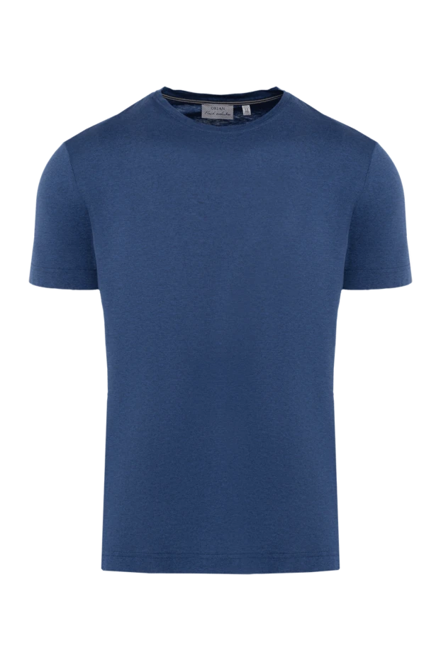 Orian man cotton t-shirt blue for men купить с ценами и фото 144757 - photo 1