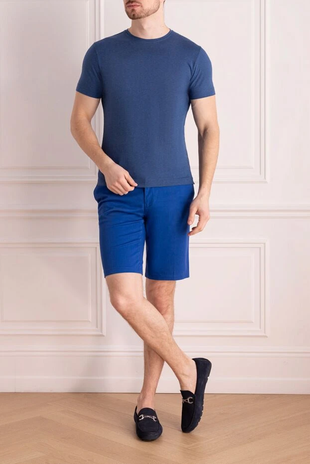 Orian man cotton t-shirt blue for men купить с ценами и фото 144757 - photo 2