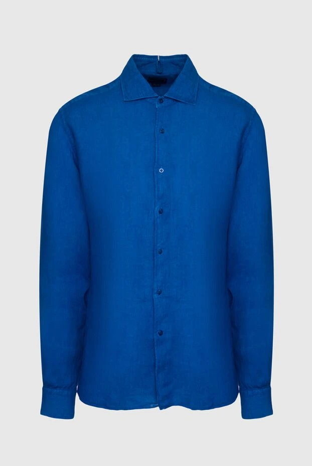 Orian man men's blue linen shirt купить с ценами и фото 144762 - photo 1