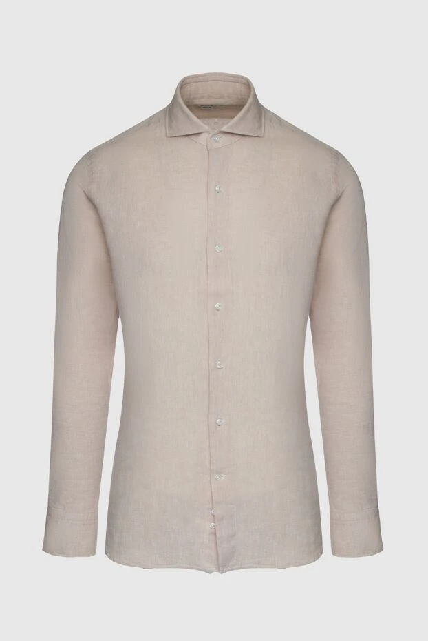 Orian man men's beige linen and cotton shirt купить с ценами и фото 144764 - photo 1