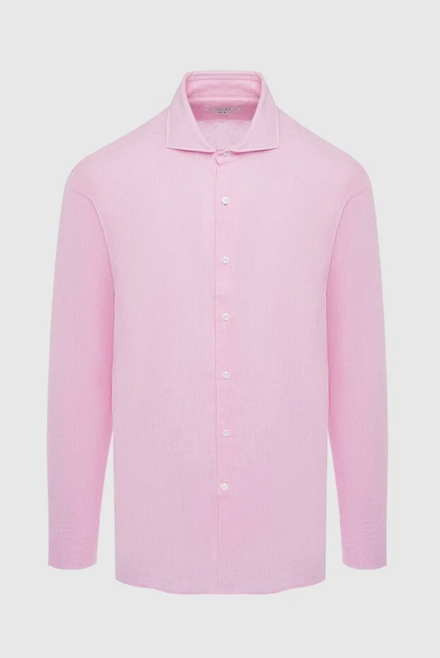 Orian man pink linen and cotton shirt for men купить с ценами и фото 144765 - photo 1