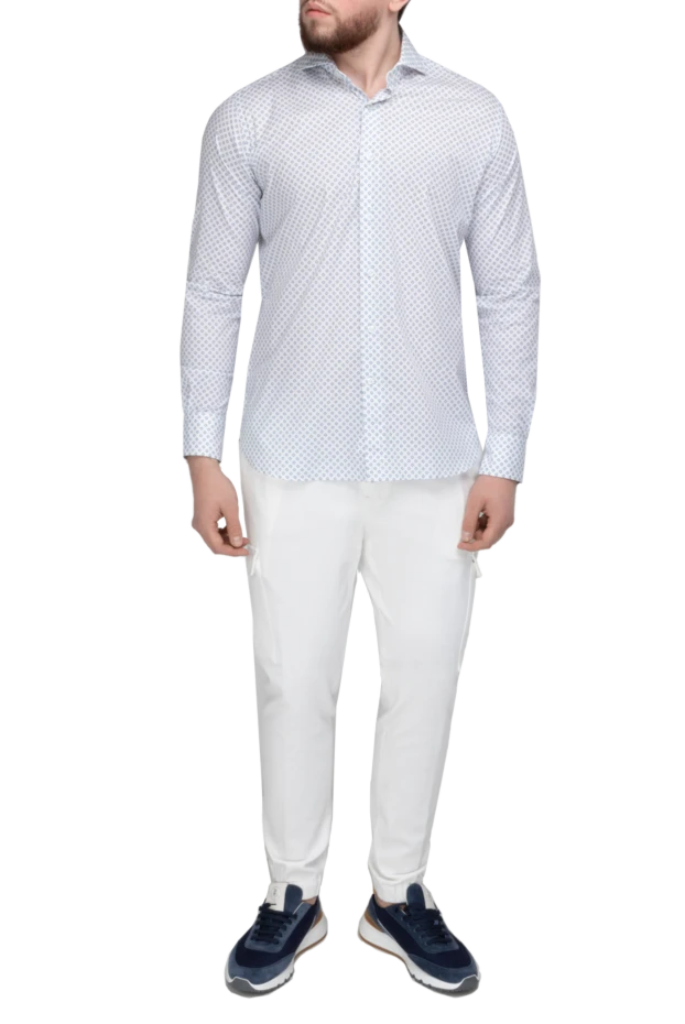 Orian man white cotton and elastane shirt for men купить с ценами и фото 144773 - photo 2