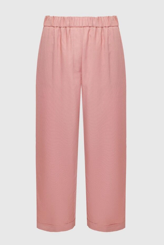 Peserico woman pink viscose trousers for women купить с ценами и фото 144794 - photo 1