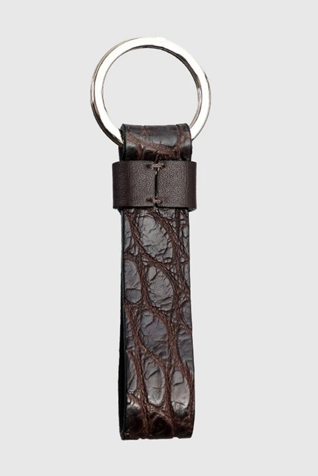 Brioni man brown alligator keychain for men купить с ценами и фото 144856 - photo 2