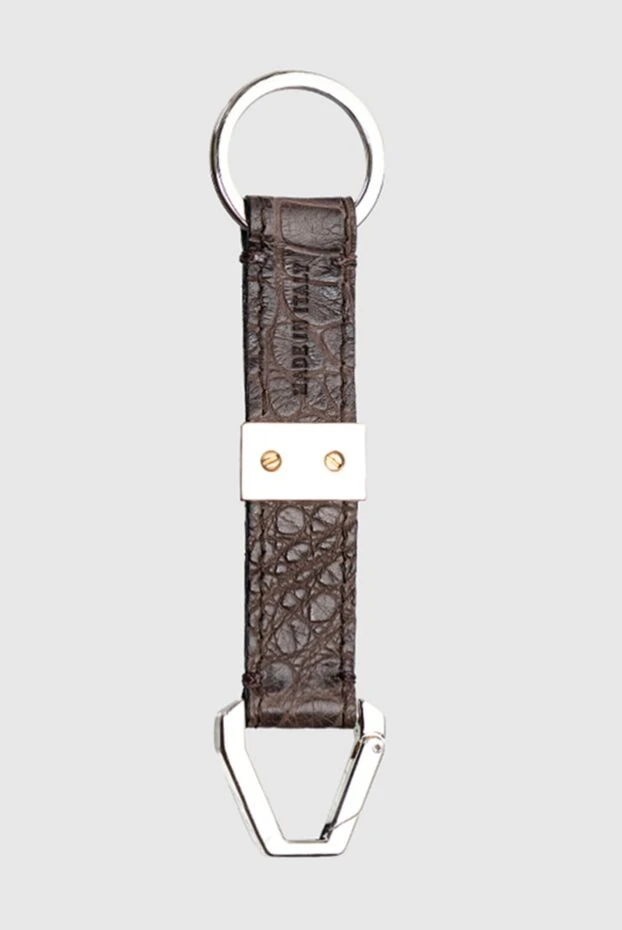 Brioni man brown alligator keychain for men купить с ценами и фото 144858 - photo 2