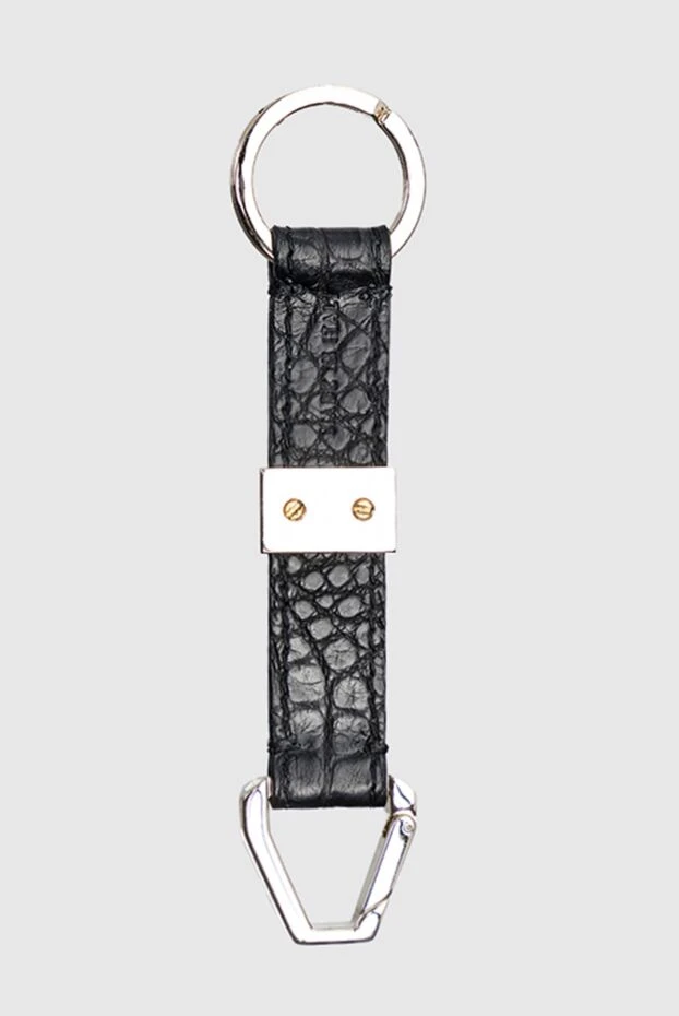 Brioni man black alligator keychain for men купить с ценами и фото 144859 - photo 2