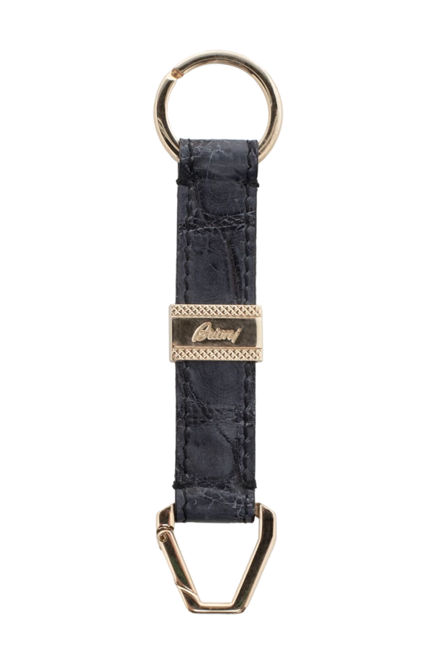 Brioni man keychain made of crocodile skin gray for men купить с ценами и фото 144863 - photo 1