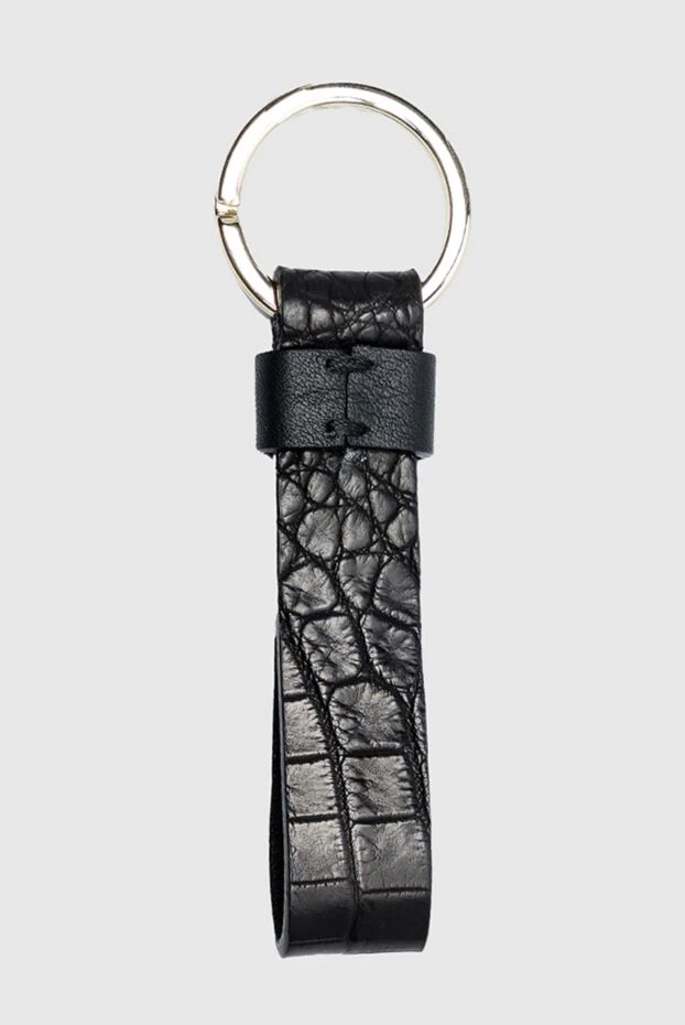 Brioni man black crocodile leather keychain for men купить с ценами и фото 144868 - photo 2