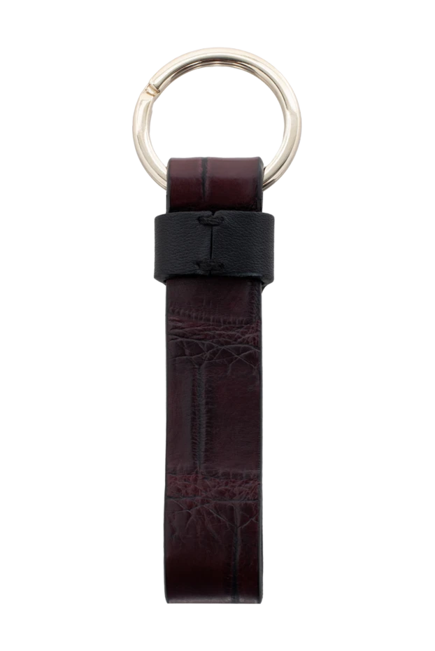 Brioni man keychain made of crocodile skin burgundy for men купить с ценами и фото 144869 - photo 2