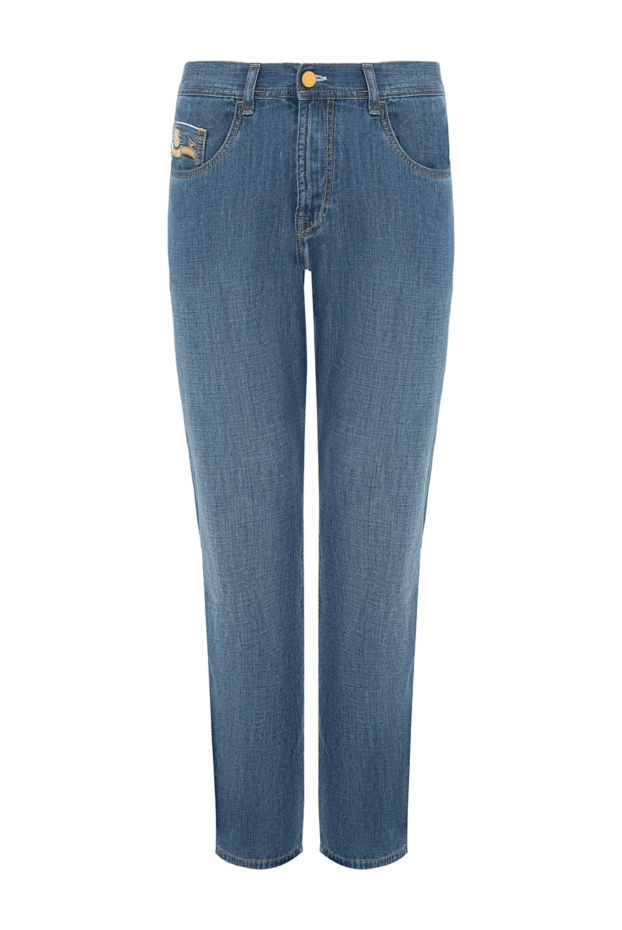 Scissor Scriptor man blue cotton jeans for men купить с ценами и фото 144935 - photo 1