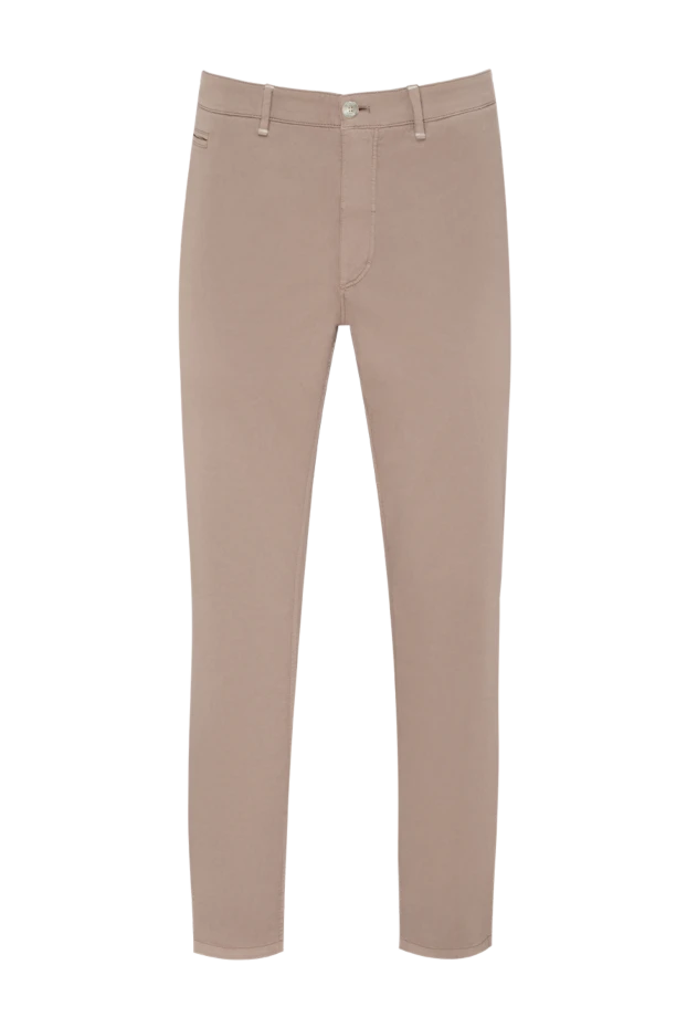 Zilli man men's beige cotton and silk trousers купить с ценами и фото 144941 - photo 1