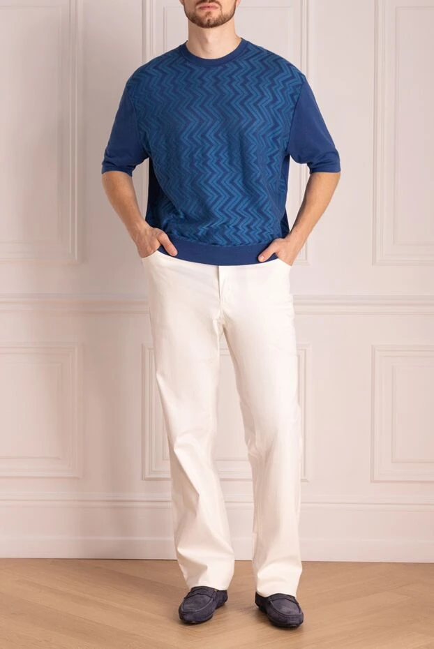 Zilli man cotton and polyester jeans white for men купить с ценами и фото 144963 - photo 2