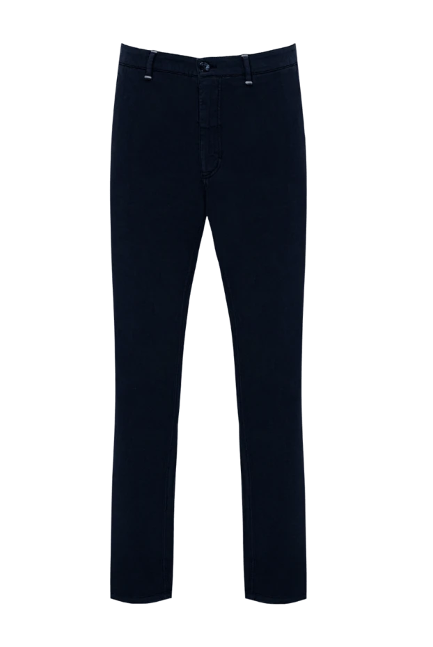 Zilli man blue cotton and silk trousers for men купить с ценами и фото 144967 - photo 1