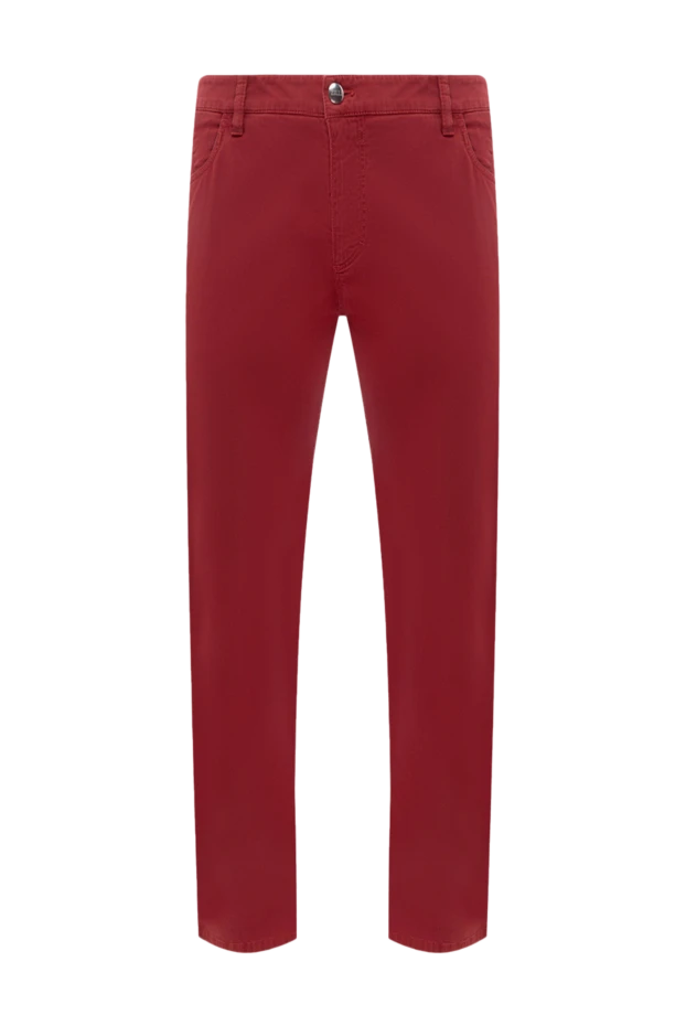 Zilli man red cotton and elastane jeans for men купить с ценами и фото 144982 - photo 1