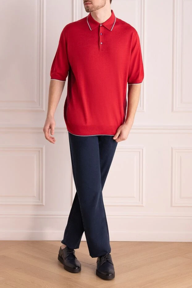 Zilli темно синие джинсы мужские с лаконичным дизайном и плотной посадкой
145002 - фото 2