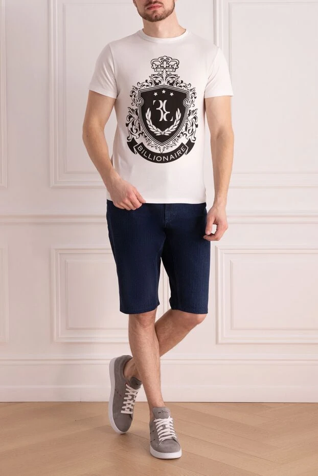 Zilli man blue cotton and polyamide shorts for men купить с ценами и фото 145025 - photo 2