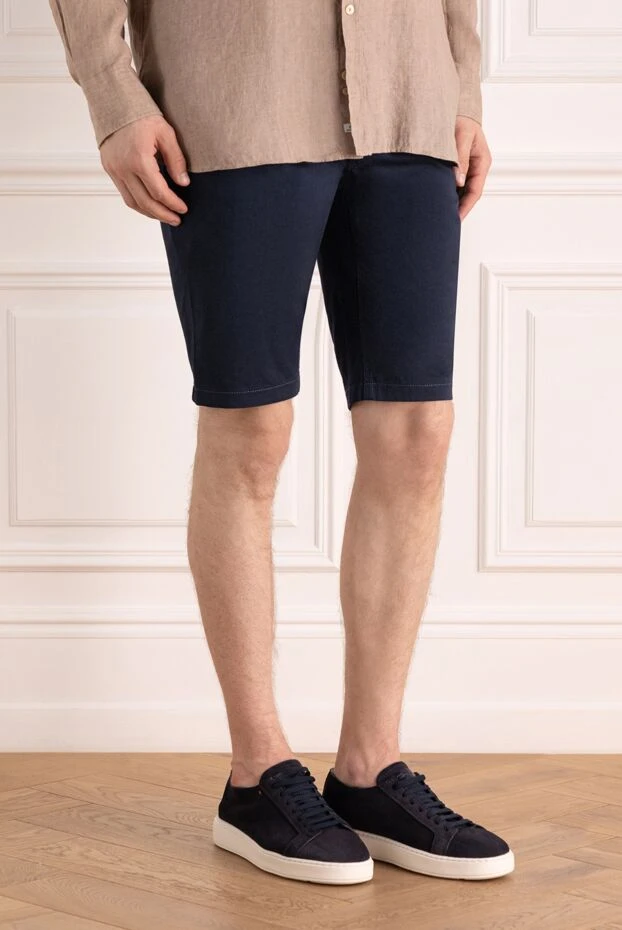 Zilli мужские универсальные хлопковые бермуды с застёжкой на пуговицу и молнию 145028 - фото 3
