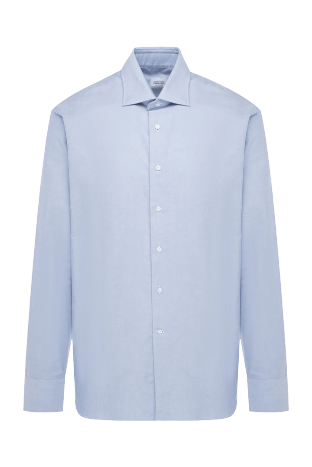 Alessandro Gherardi man blue cotton shirt for men купить с ценами и фото 145044 - photo 1